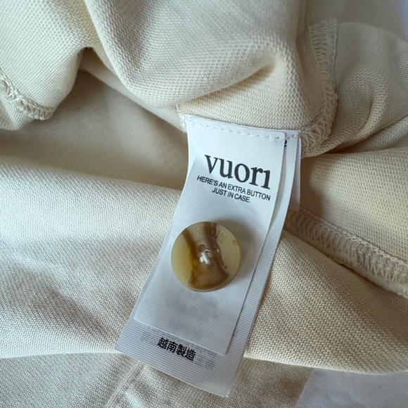 Brand New Vuori McKenzie Shirt Jacket $138 Color Natural Medium - Picture 7 of 8